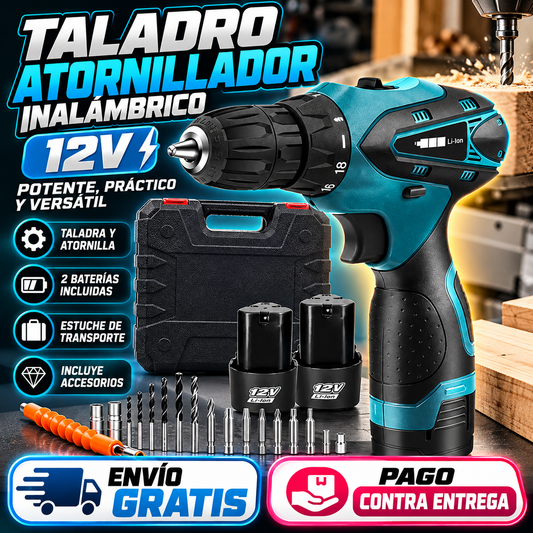 ¡Potencia en tus Manos! Taladro Inalámbrico 12V con Kit Completo